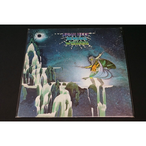 69 - Vinyl - 4 Uriah Heep LP's on Island Records to include Very Eavy (ILPS 9142), Salisbury (ILPS 9152),... 