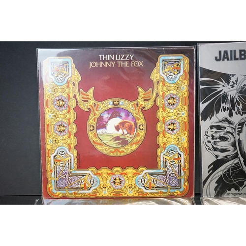 102 - Vinyl - Four Thin Lizzy LPs to include Jailbreak on Vertigo 9102008, Johnny the Fox 9102012, Bad Rep... 