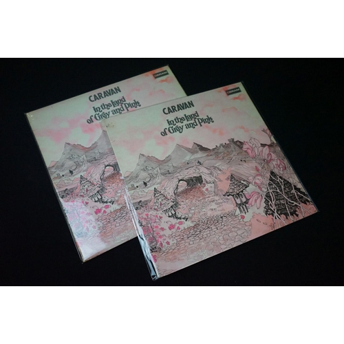 123 - Vinyl - Four Caravan LPs to include 2 x In The Land of Grey and Pink on Deram SDLR1 featuring a firs... 