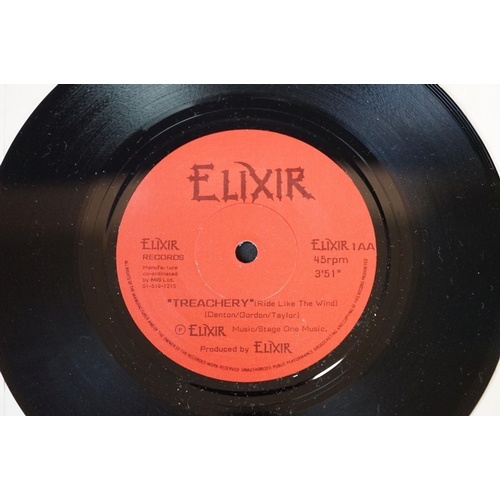 200 - Vinyl - NWOBHM Elixir Treachery Ride Like The Wind.  Highly desirable private pressing with original... 