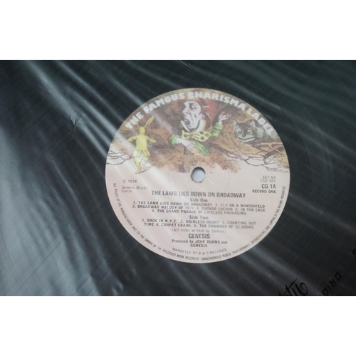 88 - Vinyl - Genesis The Lamb Lies Down on Broadway CGS101 small 'Mad Hatter' label with marketed by B&C ... 