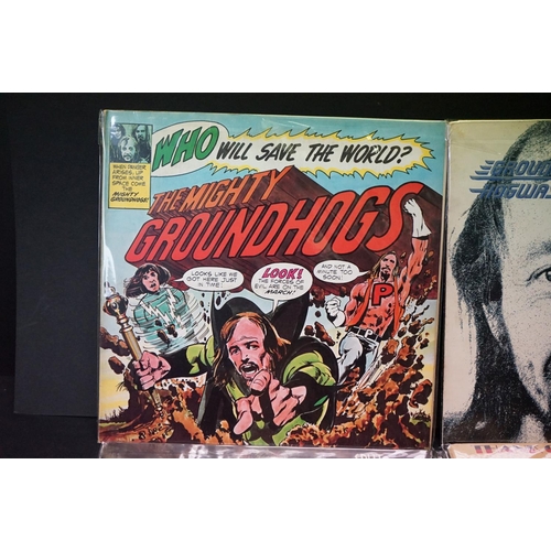 92 - Vinyl - Four Groundhogs LPs to include Split LBG83401, Who Will Save the World? UAG29237, Thank Chri... 