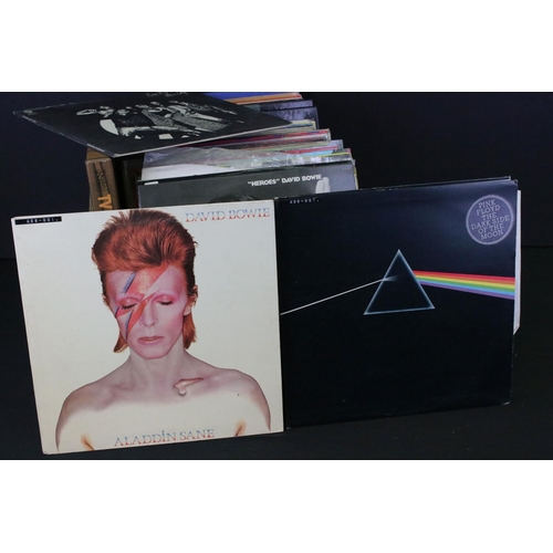 256 - Vinyl - Over 70 rock & pop LP's and box sets including Pink Floyd DSOTM, David Bowie Aladdin Sane & ... 