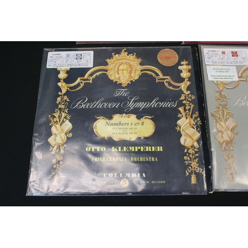 475 - Vinyl - Classical 4 Beethoven Symphonies on the Columbia SAX label LP's including 3 stereo silver/bl... 