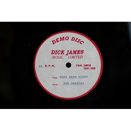 4 - The Beatles - Hard Days Night - 1964 Demo version 10” Dick James Music Publishing Acetate. The Aceta... 