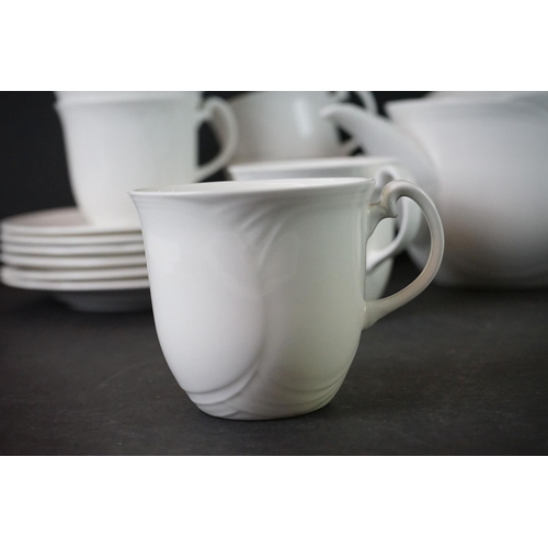 22 - Royal Doulton ' Profile ' Tea Set comprising Tea Pot, 2 Milk, Sugar and Six Cups & Saucers