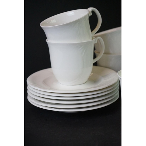 22 - Royal Doulton ' Profile ' Tea Set comprising Tea Pot, 2 Milk, Sugar and Six Cups & Saucers
