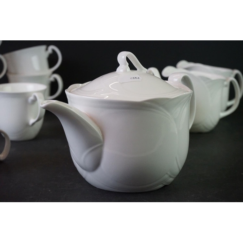 22 - Royal Doulton ' Profile ' Tea Set comprising Tea Pot, 2 Milk, Sugar and Six Cups & Saucers