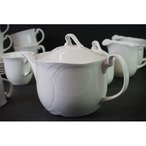 22 - Royal Doulton ' Profile ' Tea Set comprising Tea Pot, 2 Milk, Sugar and Six Cups & Saucers