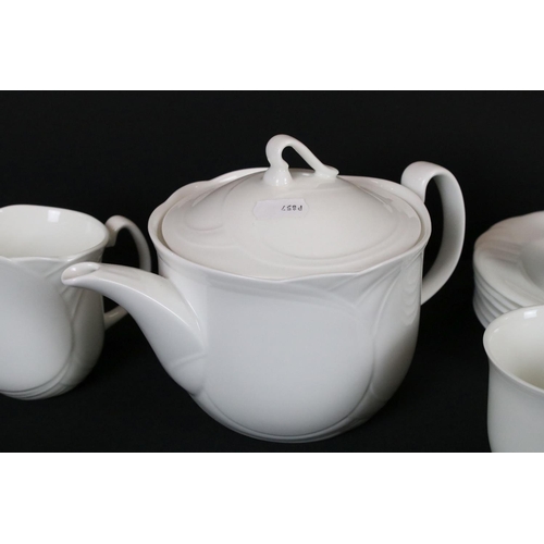 22 - Royal Doulton ' Profile ' Tea Set comprising Tea Pot, 2 Milk, Sugar and Six Cups & Saucers