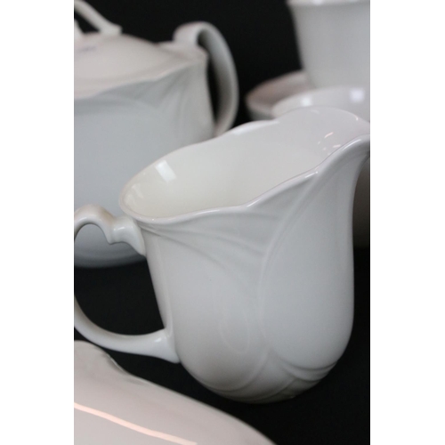 22 - Royal Doulton ' Profile ' Tea Set comprising Tea Pot, 2 Milk, Sugar and Six Cups & Saucers