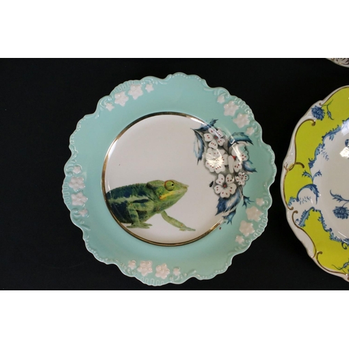 37 - Set of Six ' Nature Table ' Plates designed by Lou Rota, 24cm diameter