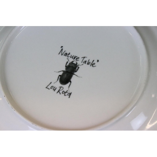 37 - Set of Six ' Nature Table ' Plates designed by Lou Rota, 24cm diameter