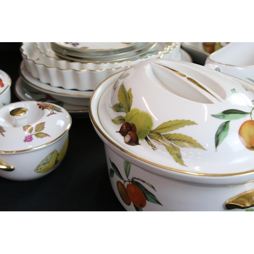53 - Collection of Royal Worcester ' Evesham ' Dinner ware including Five Large Lidded Tureens and Six Sm... 