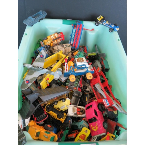 458 - Large quantity of play worn diecast, tin plate & plastic models from the 1960s to 1980s to include M... 