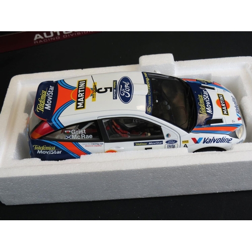 459 - Three boxed 1:18 diecast models to include AutoArt Subaru Impreza WRC, JoyRide The Fast And The Furi... 