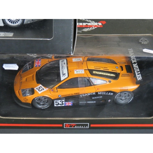 461 - Four boxed 1:18 diecast models to include UT models Mclaren Collection No53 Franck Muller, Pauls Mod... 