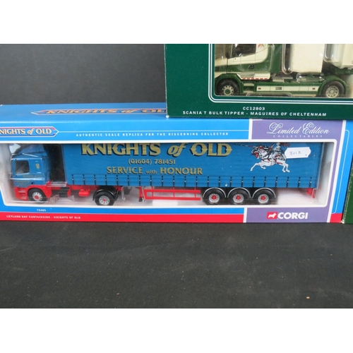 466 - Four boxed 1:50 Corgi Limited Edition haulage diecast models to include CC12211 Scania Curtainside F... 