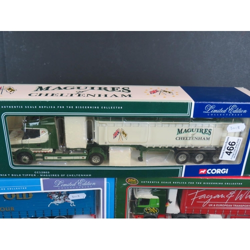 466 - Four boxed 1:50 Corgi Limited Edition haulage diecast models to include CC12211 Scania Curtainside F... 