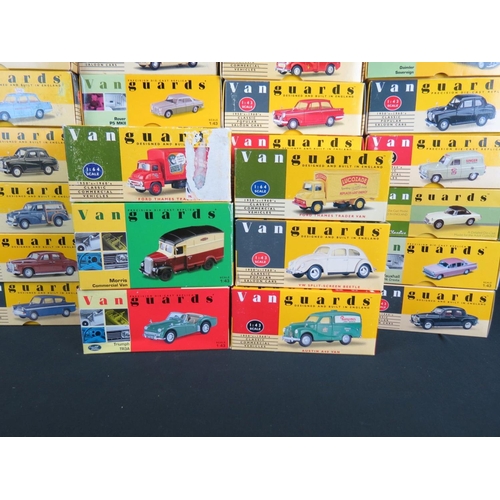 470 - 39 Boxed 1:43 Vanguards diecast models, diecast vg, boxes gd overall