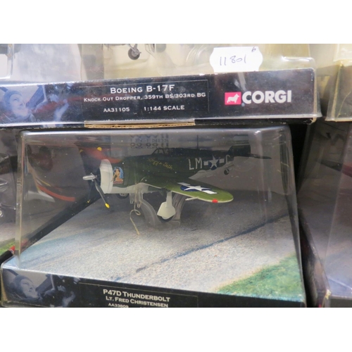 471 - Six cased Corgi Aviation Archive 1:72 diecast models to include AA31909 SuperMarine Spitfire Mk.VB, ... 