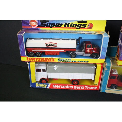 479 - 10 Boxed diecast models to include 4 x Dinky (266 ERF Fire Tender, 940 Mercedes Benz Truck, 668 Fode... 