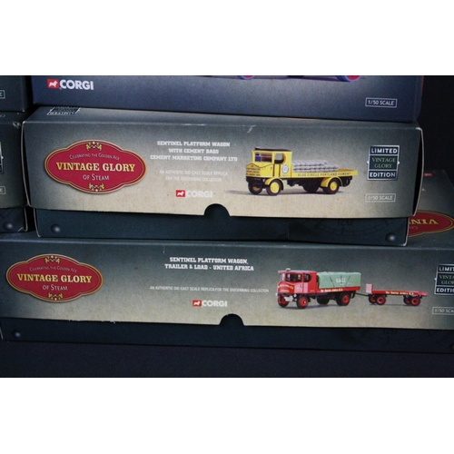 402 - Six boxed ltd edn Corgi Vintage Glory of Steam diecast to include 80004 Sentinel Platform Wagon, 800... 