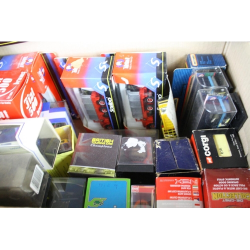 410 - Around 30 Boxed / cased / carded diecast models to include Solido, Matchbox, Eligor, Corgi etc, diec... 