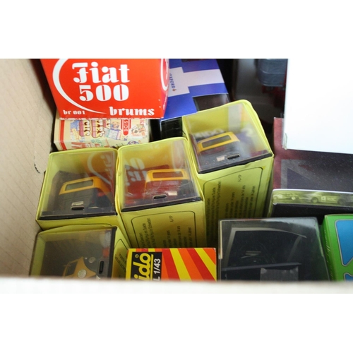 410 - Around 30 Boxed / cased / carded diecast models to include Solido, Matchbox, Eligor, Corgi etc, diec... 