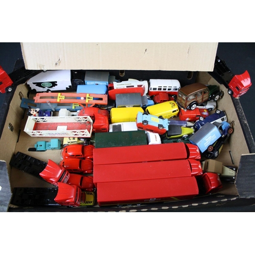 412 - Large quantity of diecast & plastic models to include Corgi, Solido, Matchbox and many others (two b... 