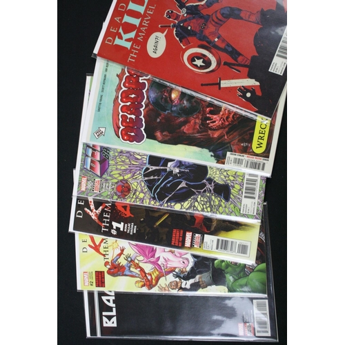 128 - Comics - Around 130 contemporary Marvel comics to include Spiderman, Venom, Black Bolt #1, Deadpool,... 