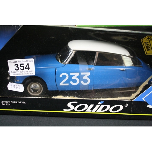 354 - Two boxed Solido Prestige diecast models to include 8030 Citroen 2CV 1971 and 8034 Citroen DS Rallye... 