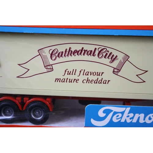 355 - Two boxed diecast haulage models with Cathedral City decals to include Tekno British Collection and ... 