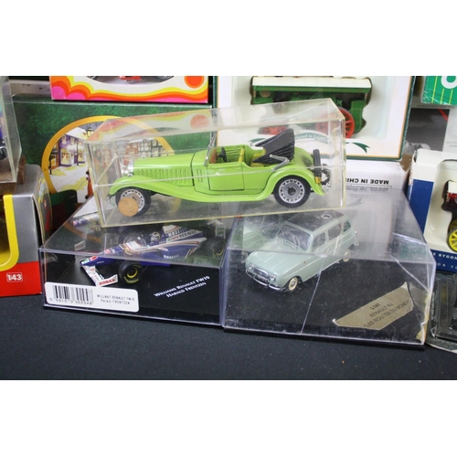 357 - 25 Boxed / cased diecast models to include Corgi, Burago, Cararama etc (diecast ex, boxes gd overall... 