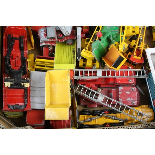 359 - Quantity of play worn Matchbox diecast models to include mainly construction and commercial models f... 