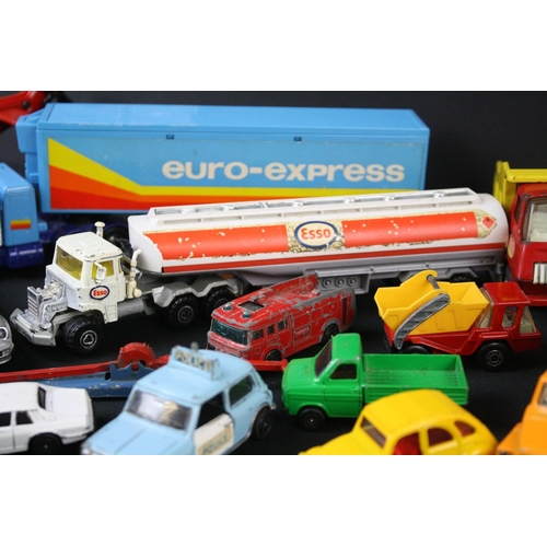 360 - Approximately 56 Loose Mainly Diecast Playworn Vehicles including Matchbox Super Kings, Corgi, Lones... 