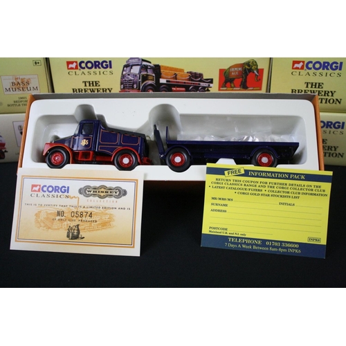 361 - 11 Boxed Corgi Classics The Brewery Collection diecast models plus a boxed Corgi The Whiskey Collect... 