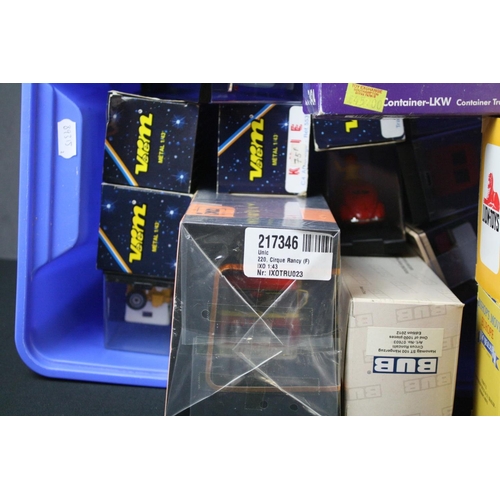 369 - Collection of 43 boxed / cased diecast models with circus related decals to include Verem, IXO, Zaug... 