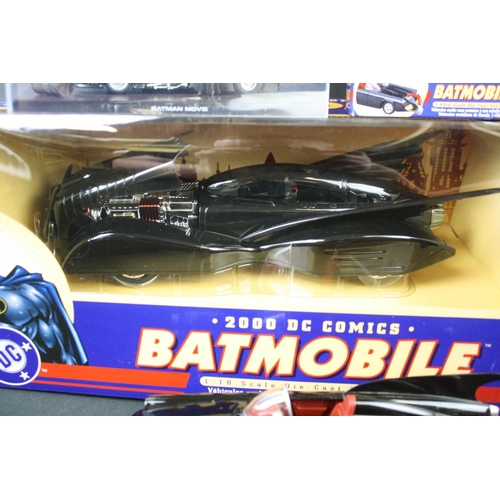 373 - Boxed Corgi 1/18 Batman 2000 DC Comics Batmobile diecast model plus 6 x boxed Corgi 1/43 Batman diec... 