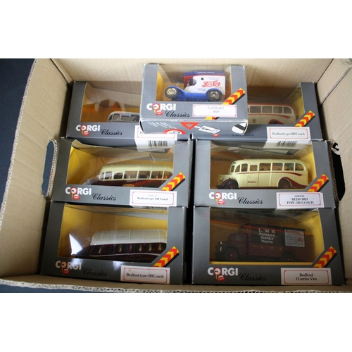 442 - Around 45 boxed Corgi Classic diecast models to include Vans & Buses (4 boxes)