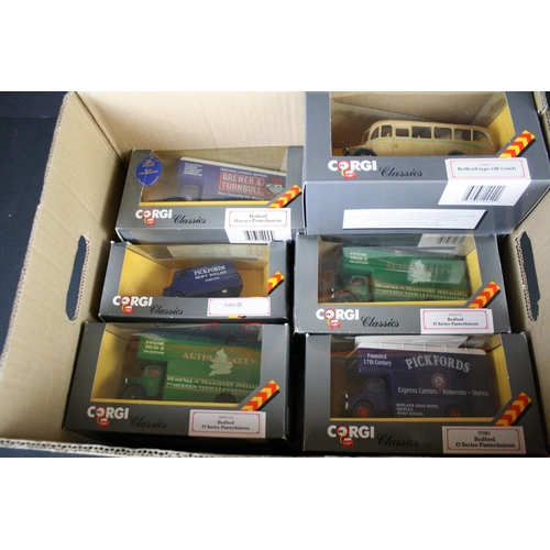 442 - Around 45 boxed Corgi Classic diecast models to include Vans & Buses (4 boxes)