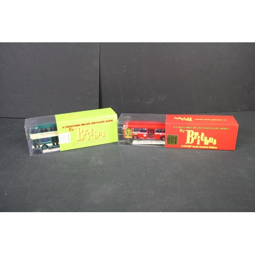 491 - Seven boxed / cased 1:76 Britbus diecast models to include GS02 Guy Arab III Midland Red (BMMO), 621... 