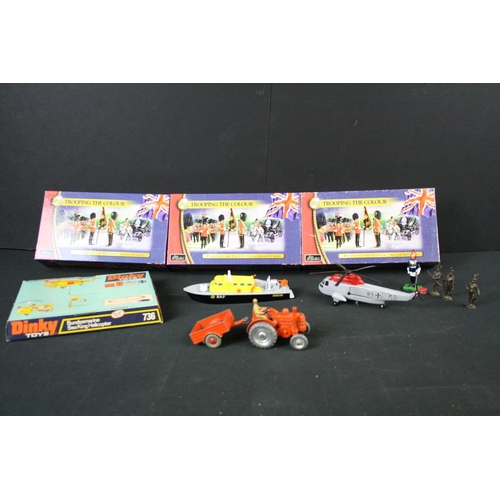 496 - Three boxed Britains Trooping The Colour figure sets to include 40110, 40112 & 40113 plus a boxed Di... 