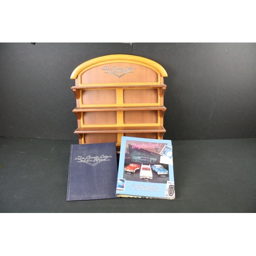 503 - Franklin Mint The Classic Cars of the 50s complete set with wooden display stand & binder with magaz... 