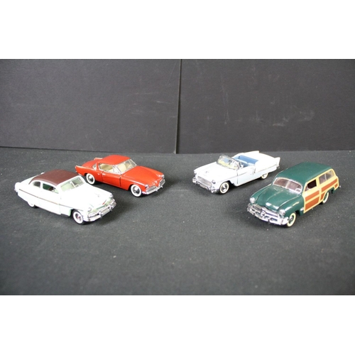 503 - Franklin Mint The Classic Cars of the 50s complete set with wooden display stand & binder with magaz... 