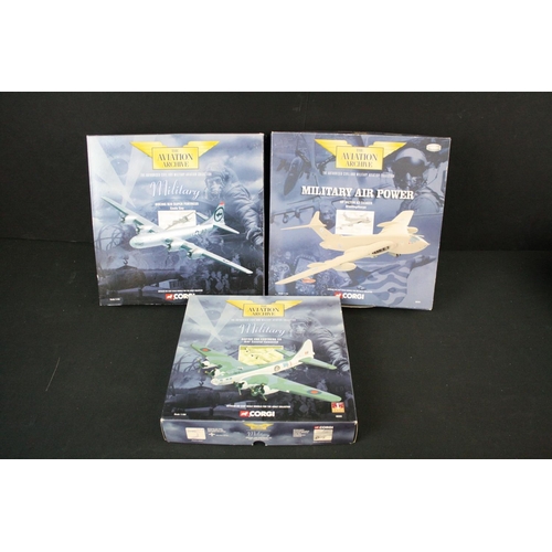 504 - Nine boxed 1/144 Corgi The Aviation Archive diecast model planes to include 5 x Military (48203 Boei... 