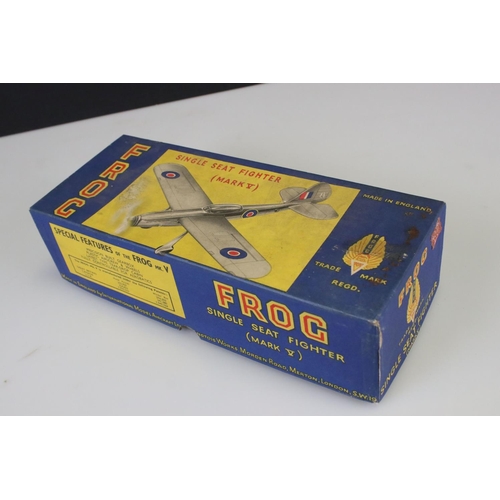 280 - Boxed Frog Single Seat Fighter Mark V model plane, complete with instructions, vg with gd box