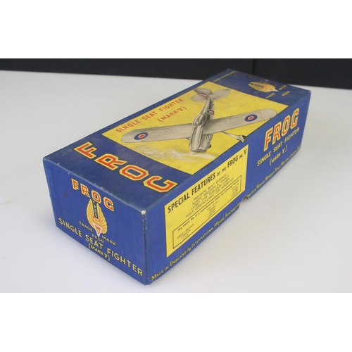 280 - Boxed Frog Single Seat Fighter Mark V model plane, complete with instructions, vg with gd box