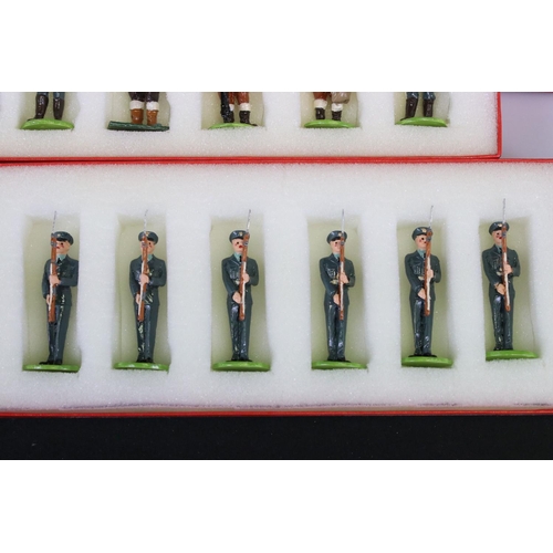 293 - 27 Boxed contemporary metal figure sets to include Good, Tradition, Britains featuring British Navy,... 