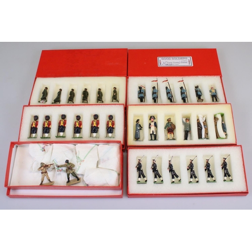 293 - 27 Boxed contemporary metal figure sets to include Good, Tradition, Britains featuring British Navy,... 